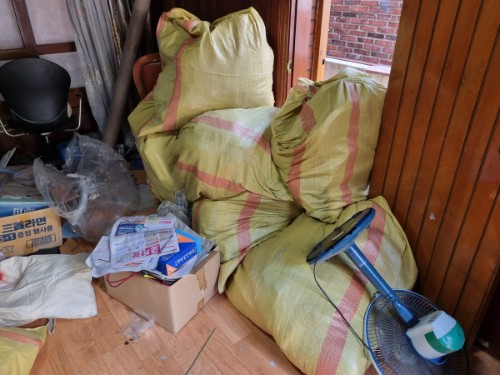 폐기물-마대에담아서-정리하기