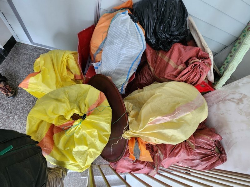 작업 전 계단 참 전경