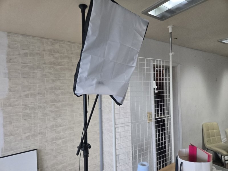 스튜디오 조명과 파티션