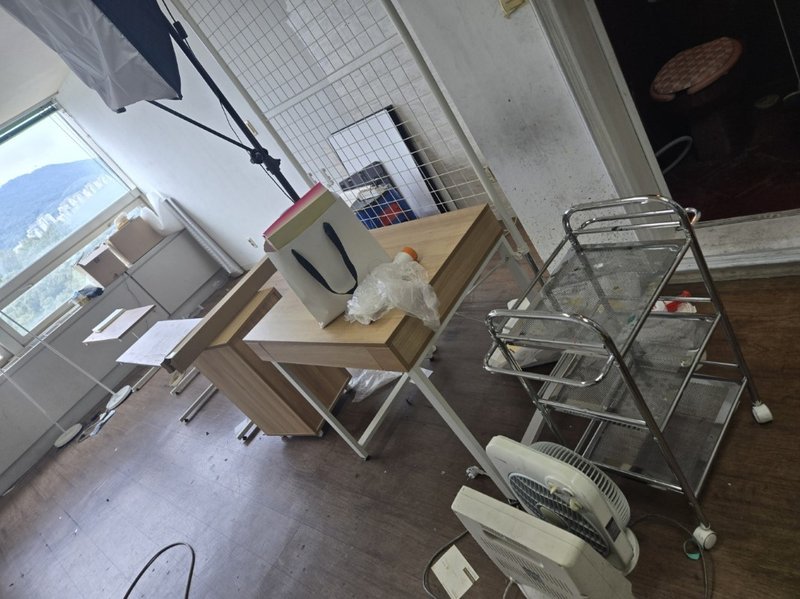 작업 전 거실 모습