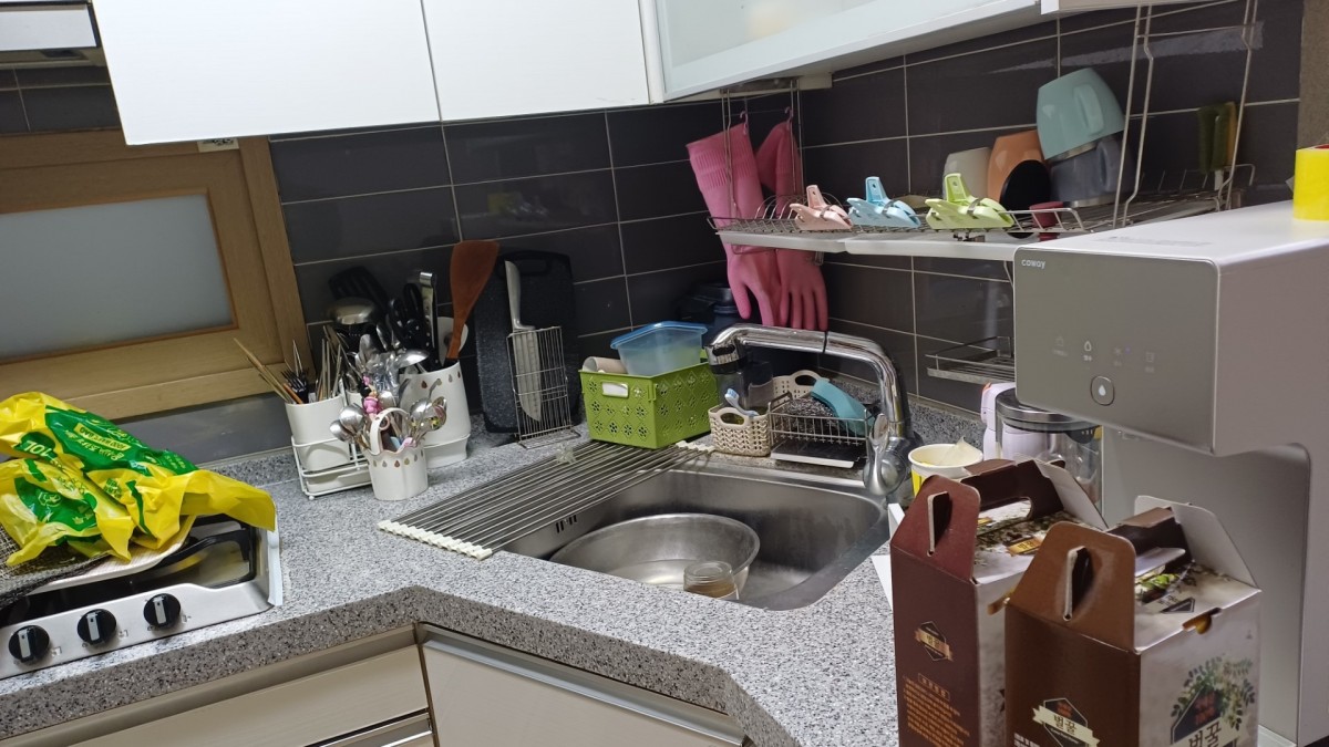 주방 살림살이 정리 전